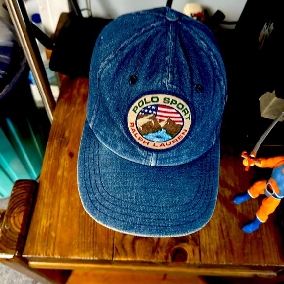 Fitted POLO Sport Hat Vintage 90’s cookie patch - Picture 1 of 5